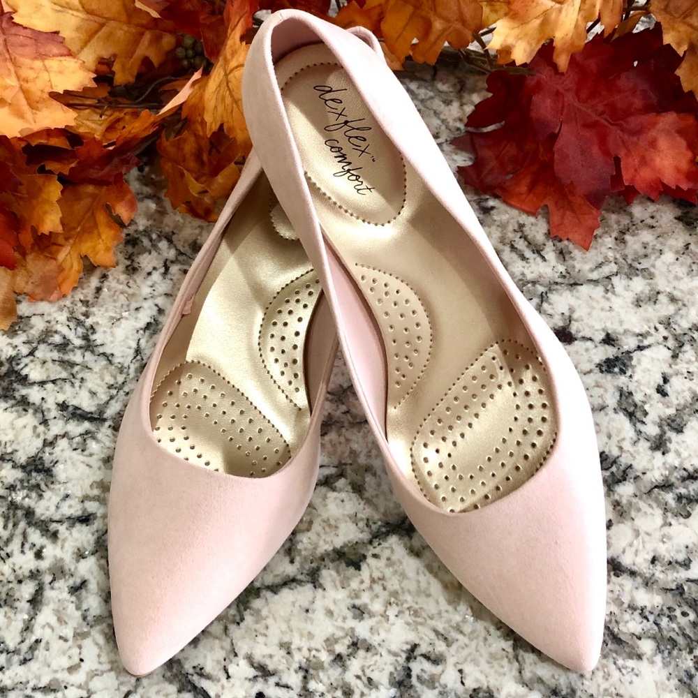 Blush Pink Dexflex Comfort Kitten Heel